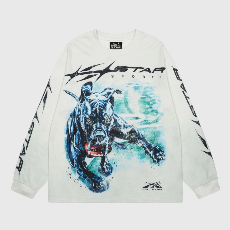 Hellstar Graffiti Bulldog Long Sleeved