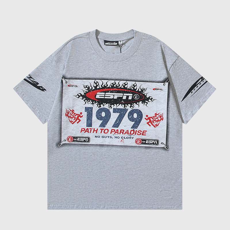 Hellstar X ESPN Grey T-Shirt