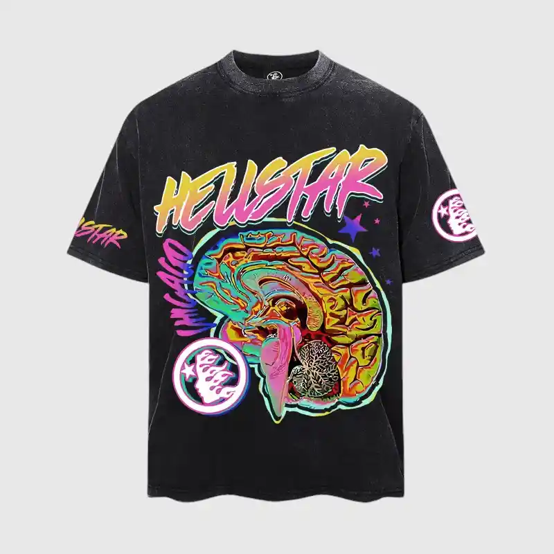 1ae775d4-Photoroom Hellstar Fun Color Brain Graphic Print Cotton T-Shirt - Image 1