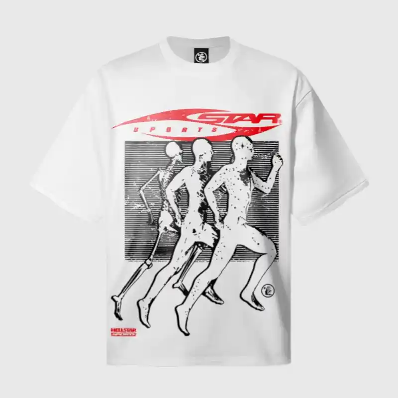 White Hellstar Sport Graphic T-Shirt