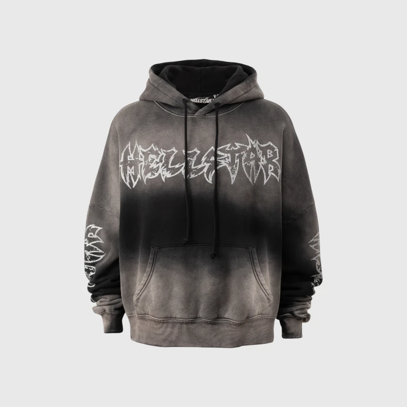 Hellstar Stars Shine Graffiti Hoodie