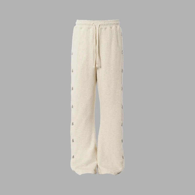 Hellstar Oatmeal Snap Sweatpants